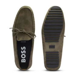 Boss Driver Moccasin Shoes in Green