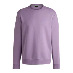 Boss Drop Needle Crewneck Sweatshirt in Purple