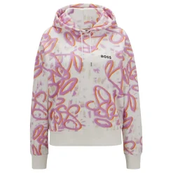 Boss Ecaisy Hooded Sweatshirt in Multi colour