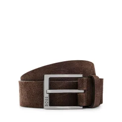 Boss Elloy Leather Belt in Brown