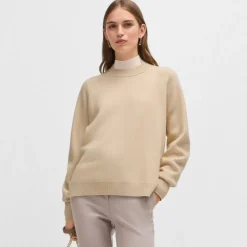 Boss Fariola Knitted Sweater in Beige