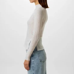 Boss Fennon Knit Top in Cream