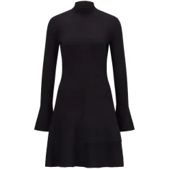Boss Fien Knitted Dress in Black
