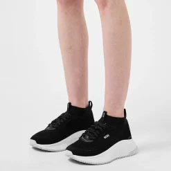 Boss Fishbone Sock Trainers in Black