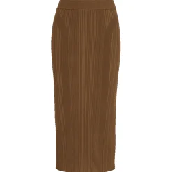 Boss Freedah Knitted Pencil Skirt in Brown