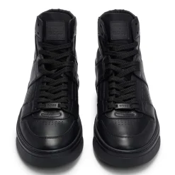 Boss Gary Hi-Top Trainers in Black
