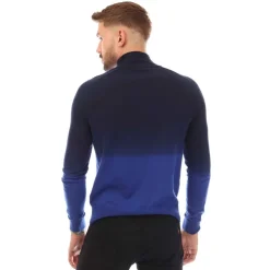 Boss Gesso Half Zip Sweater in Blue