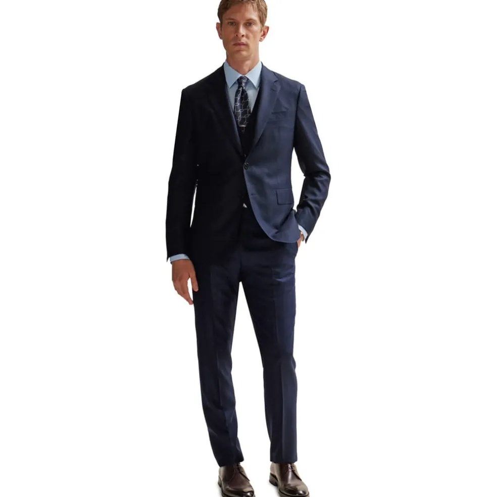 Boss Harvers 3pcs Slim Fit Suit Jacket in Blue