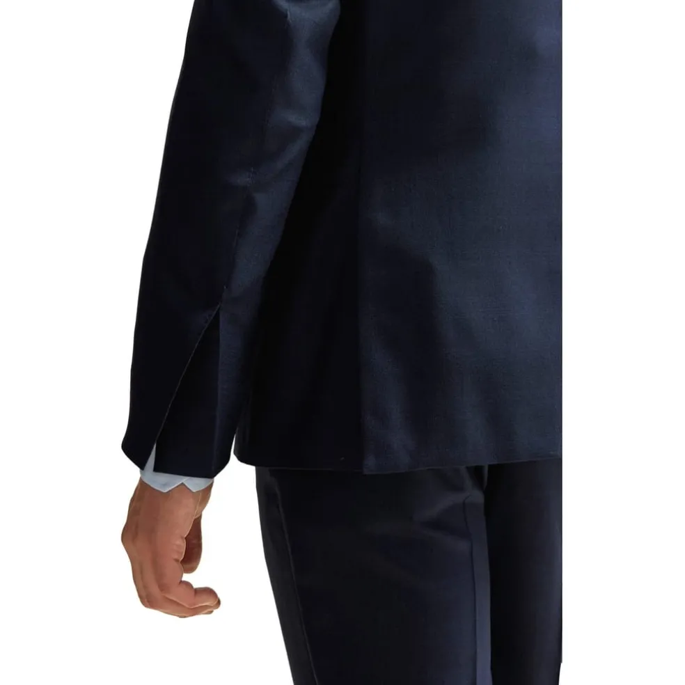 Boss Harvers 3pcs Slim Fit Suit Jacket in Blue