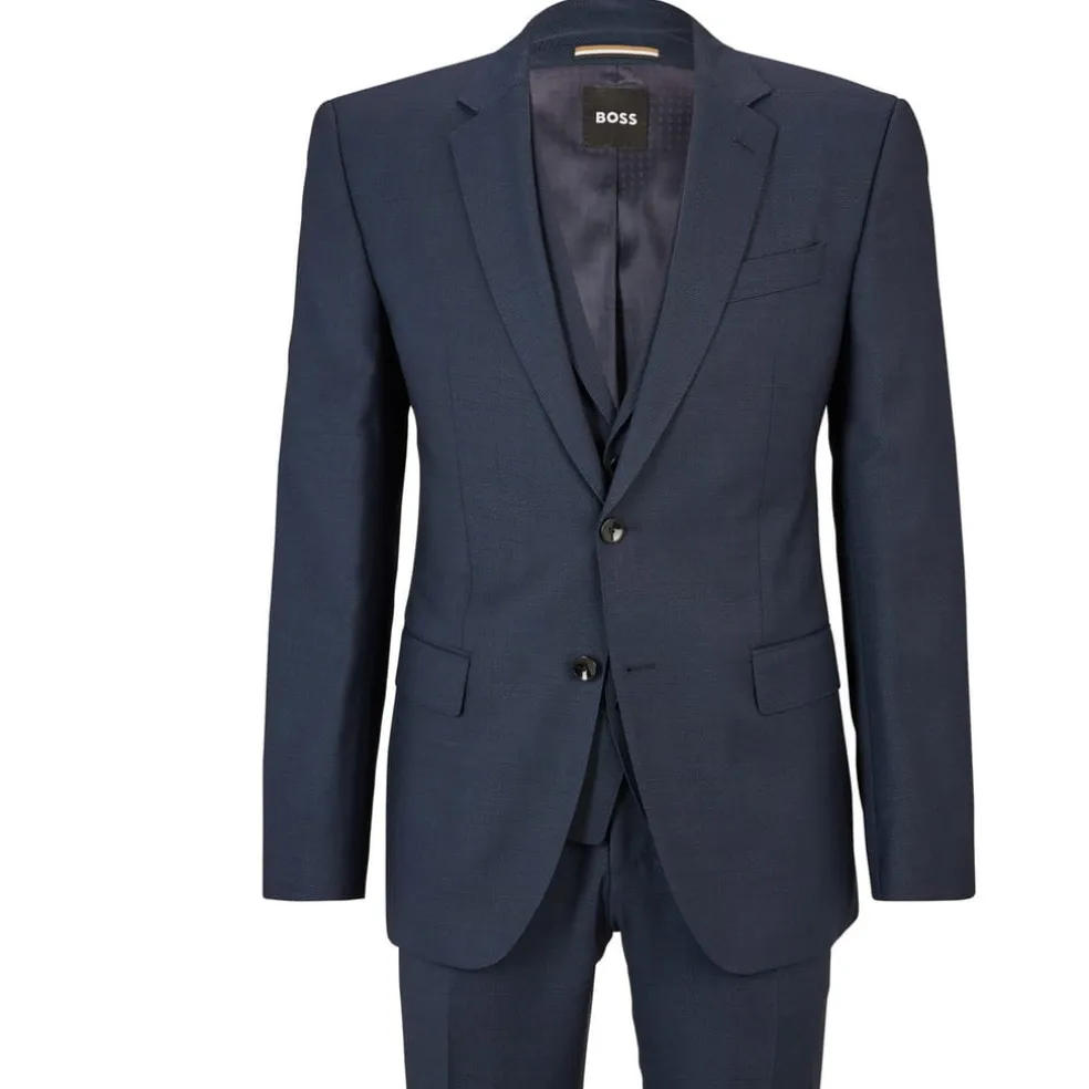 Boss H-Huge 3 Piece Suit in Dark Blue