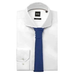 Boss H-Knit Tie in Dark Blue