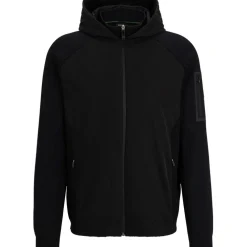 Boss Hooded Regular Fit Jacket in Black
