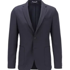 Boss Hooper Blazer Jacket in Dark Blue
