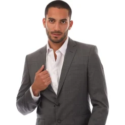 Boss Huge6 Blazer Jacket in Grey