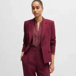 Boss Janerani1 Slim-Fit Jacket in Red