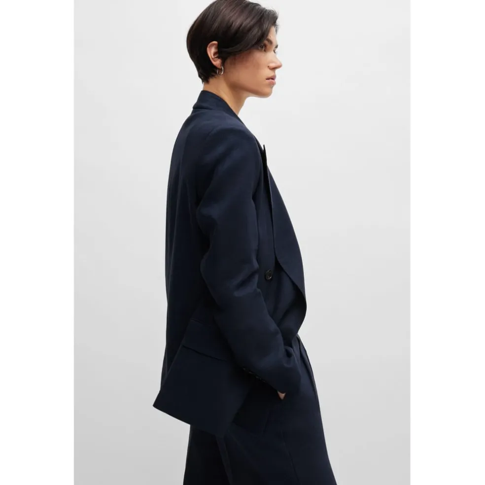 Boss Japelara Relaxed-Fit Blazer in Blue
