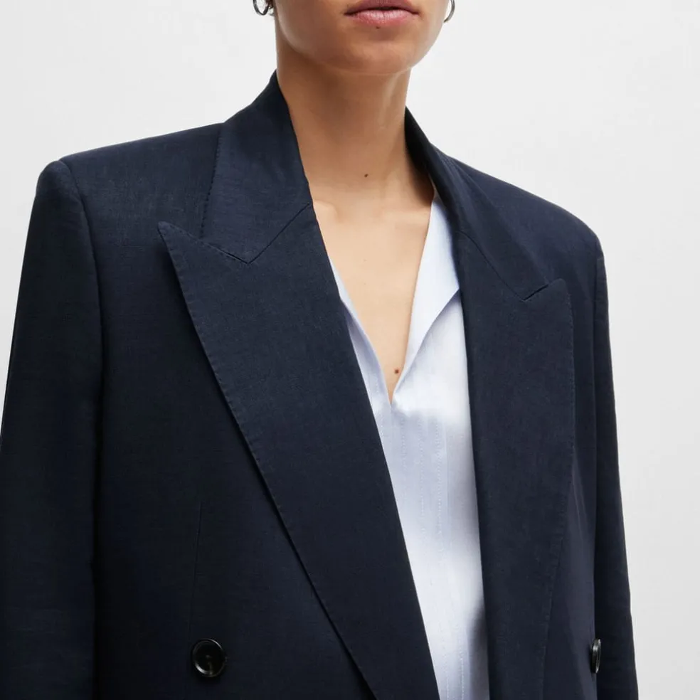 Boss Japelara Relaxed-Fit Blazer in Blue