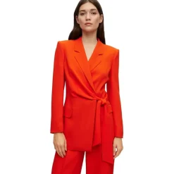 Boss Jawana Tailored Tie Blazer in Orange