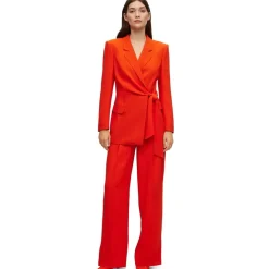 Boss Jawana Tailored Tie Blazer in Orange