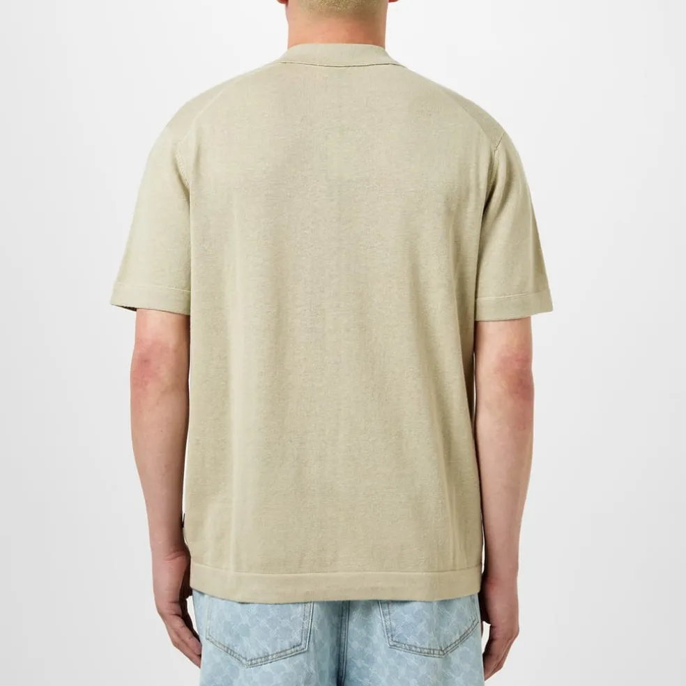 Boss Kamiccio Regular Fit Short Sleeve Shirt in Beige