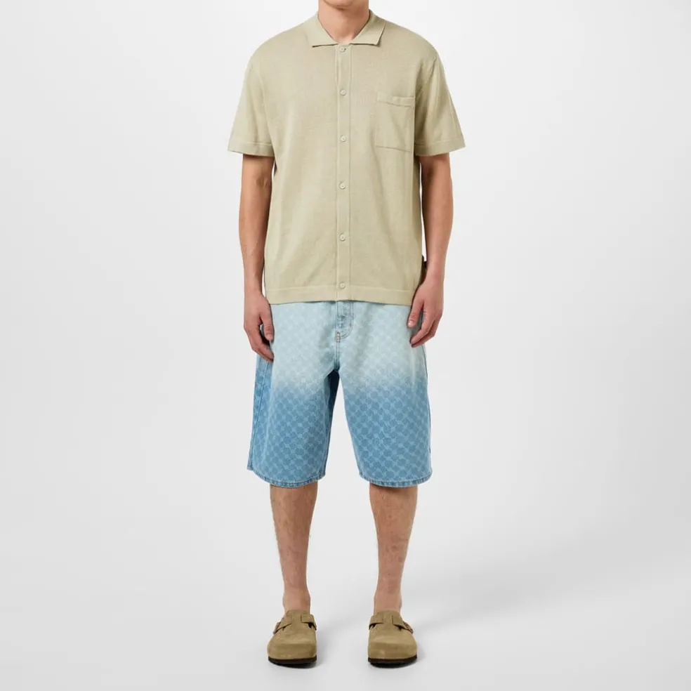 Boss Kamiccio Regular Fit Short Sleeve Shirt in Beige