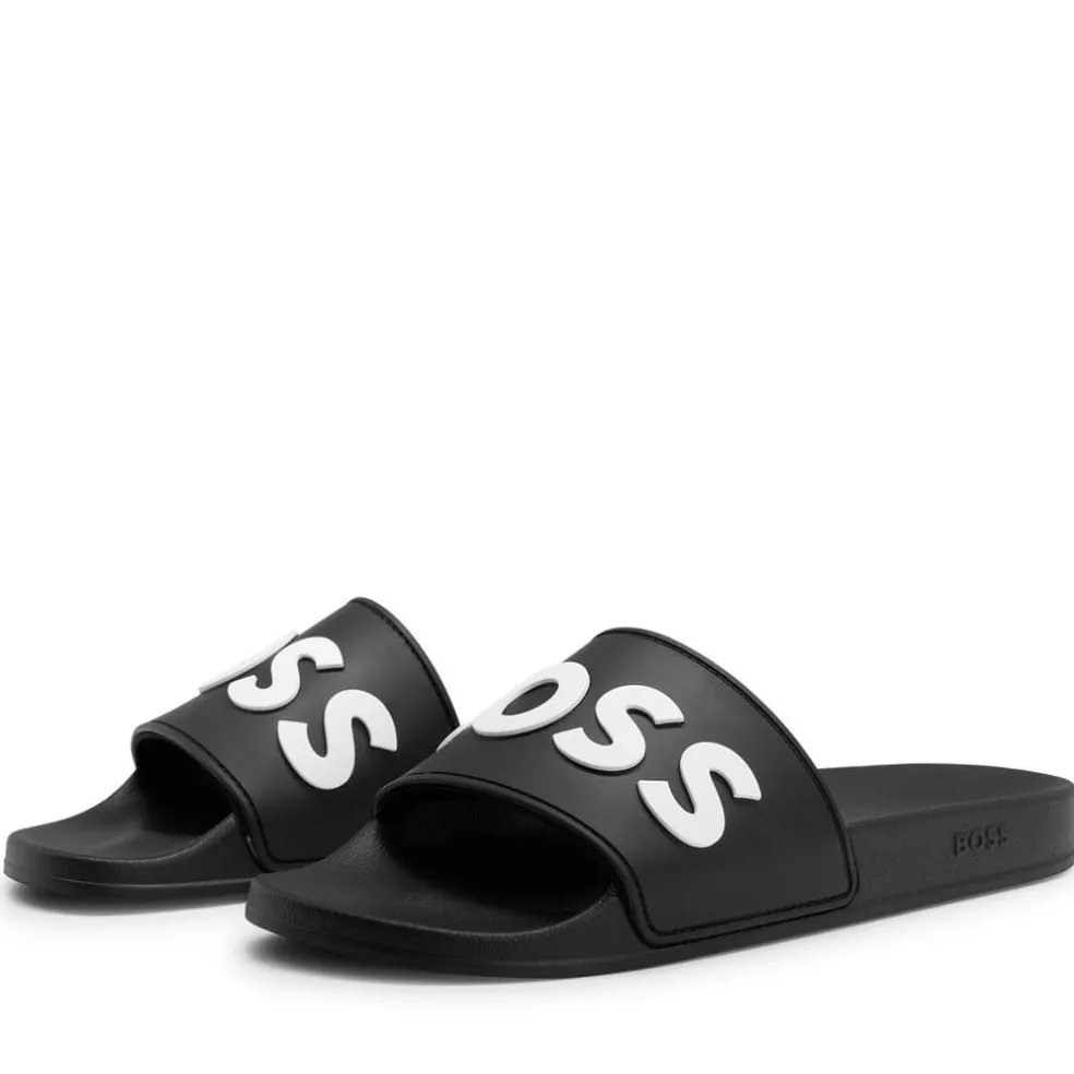Boss Kirk Sliders in Black