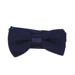 Boss Knitted Bow Tie in Dark Blue