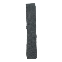 Boss Knitted Tie in Silver