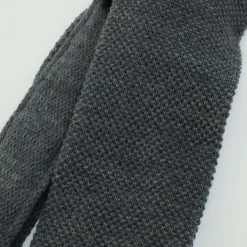 Boss Knitted Tie in Silver