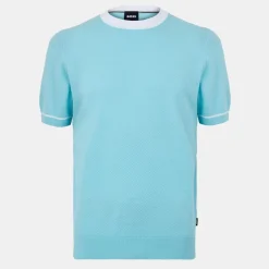 Boss Knitted T-Shirt in Green