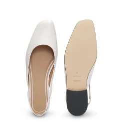 Boss Leather Ballet Flats in Natural