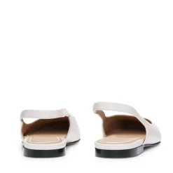 Boss Leather Ballet Flats in Natural