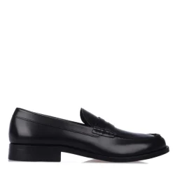 Boss Leather Loafers in Black
