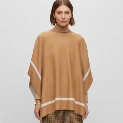 Boss Lia Poncho in Beige
