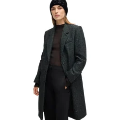 Boss Logo Embossed Lara Beanie in Black