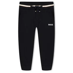 Boss Logo Regular Fit Joggers in Black