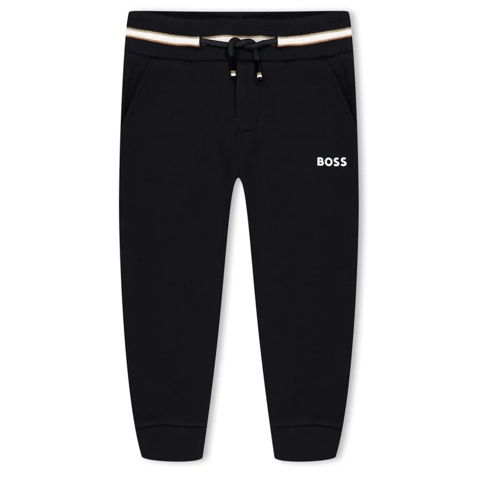 Boss Logo Regular Fit Joggers in Black