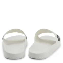 Boss Logo Sliders in White