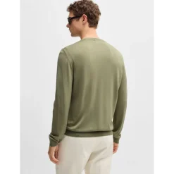 Boss L-Overo Regular-Fit Sweater in Green