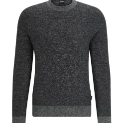 Boss Marameo Crew Neck Regular Fit Sweater in Black