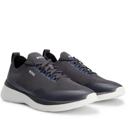 Boss Mens Dean Run Trainers in Grey