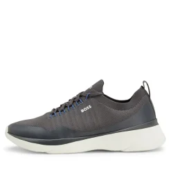 Boss Mens Dean Run Trainers in Grey