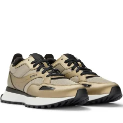 Boss Mens Jonah Run Trainers in Brown