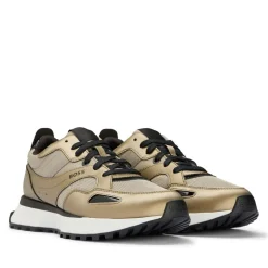 Boss Mens Jonah Run Trainers in Brown