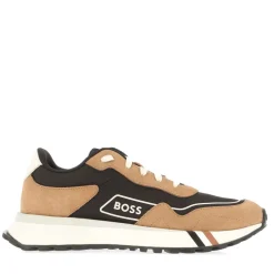Boss Mens Jonah Run Trainers in Brown