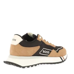 Boss Mens Jonah Run Trainers in Brown