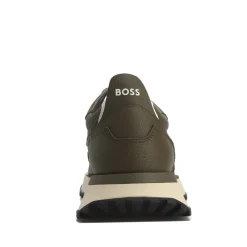 Boss Mens Jonah Run Trainers in Green