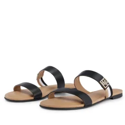 Boss Millie Strap Sandals in Black