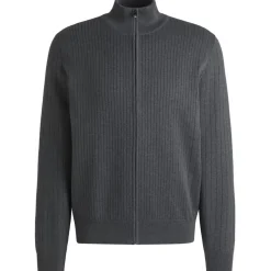 Boss Mock Neck Regular Fit Sweater in Grey