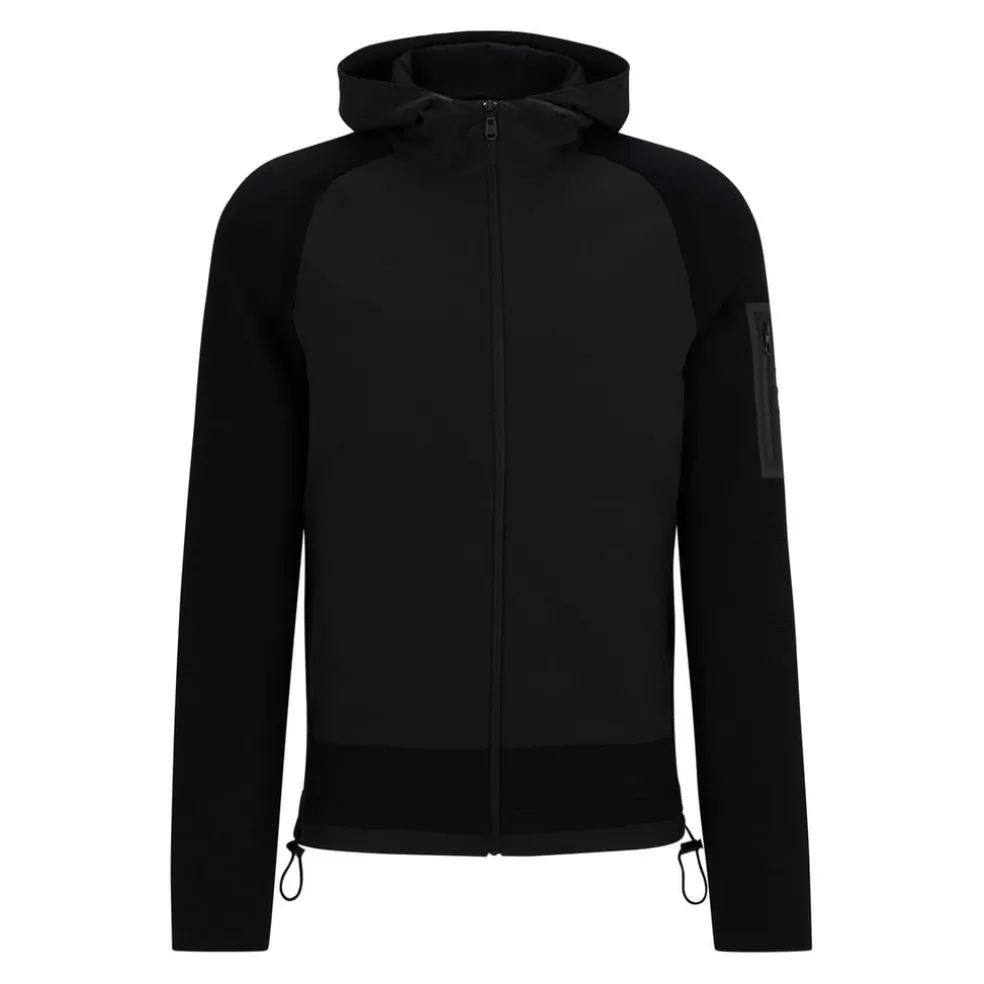Boss Modak Full-Zip Hoodie in Black